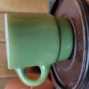 Anchor Hocking Fire King mug in olive green